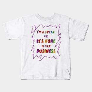 Body positivity quotes Kids T-Shirt